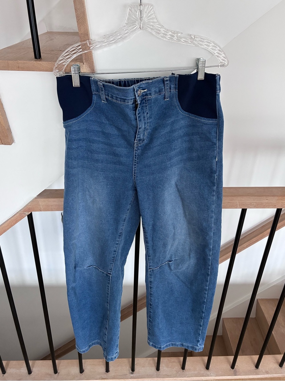 Blencot side panel barrel maternity jeans - M - Picture 4 of 5